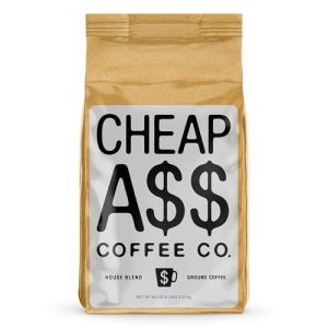 Cheap Ass Coffee, Fine Ground Coffee (House Blend), 5 lb Bag – Smooth, Bold Flavor – Central & South America 100% Arabica