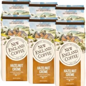 New England Coffee Hazelnut Crème Ground Coffee 11oz (Pack of 6)